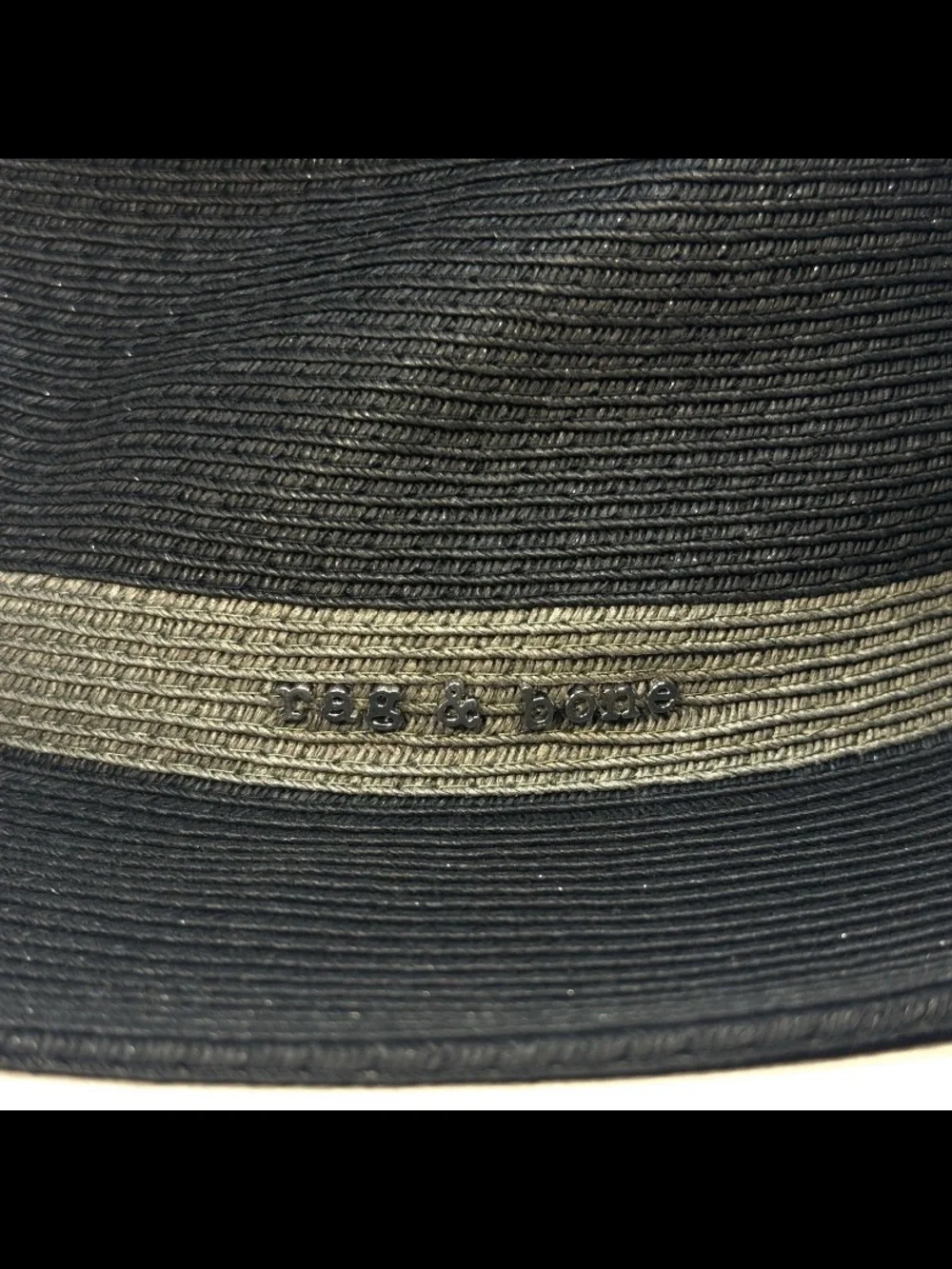 NWT! Rag & Bone Black Fedora w/Silver Band Women’s hat